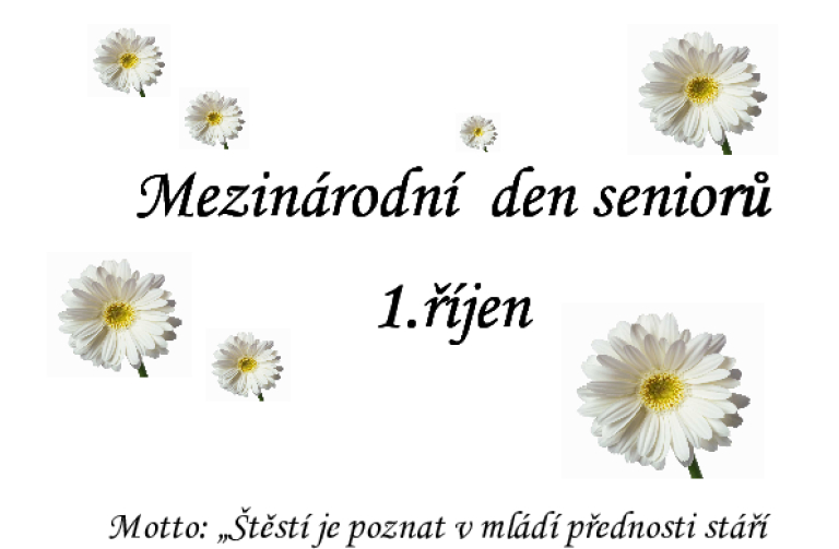 Mezinárodní den seniorů - 1. října